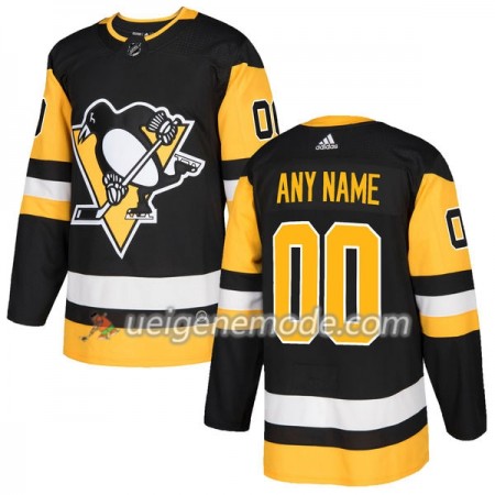 Herren Eishockey Pittsburgh Penguins Trikot Custom Adidas 2017-2018 Schwarz Authentic